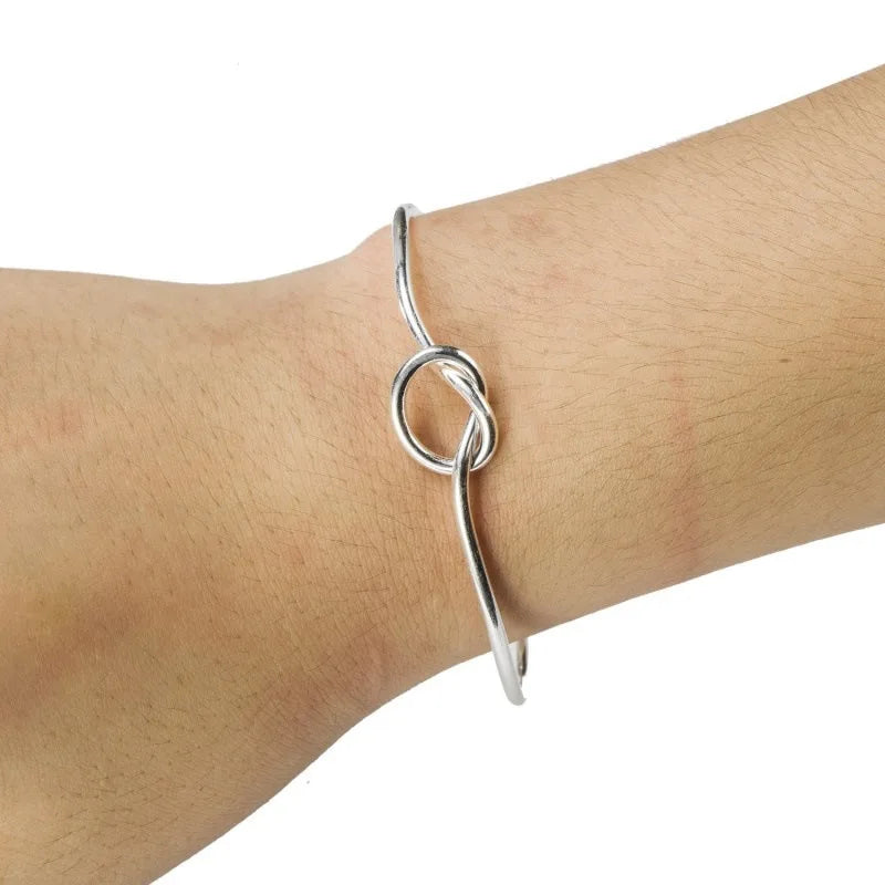 Adjustable Infiniti Knot Cuff Bracelets Bangles Style