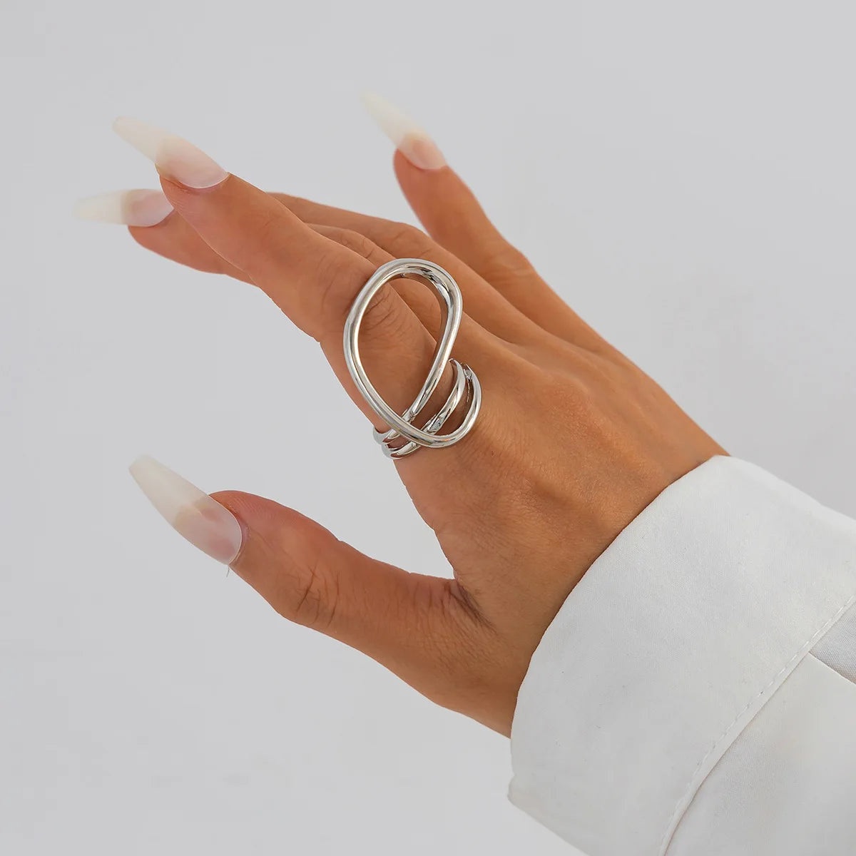 Golden Leaf Statement Wide Bangle Bracelet – Sculptural Geometric Cuff