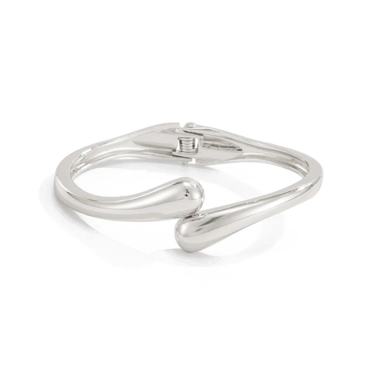 Obsidian Drop Cuff – Bold Geometric Bangle in Gold & Silver