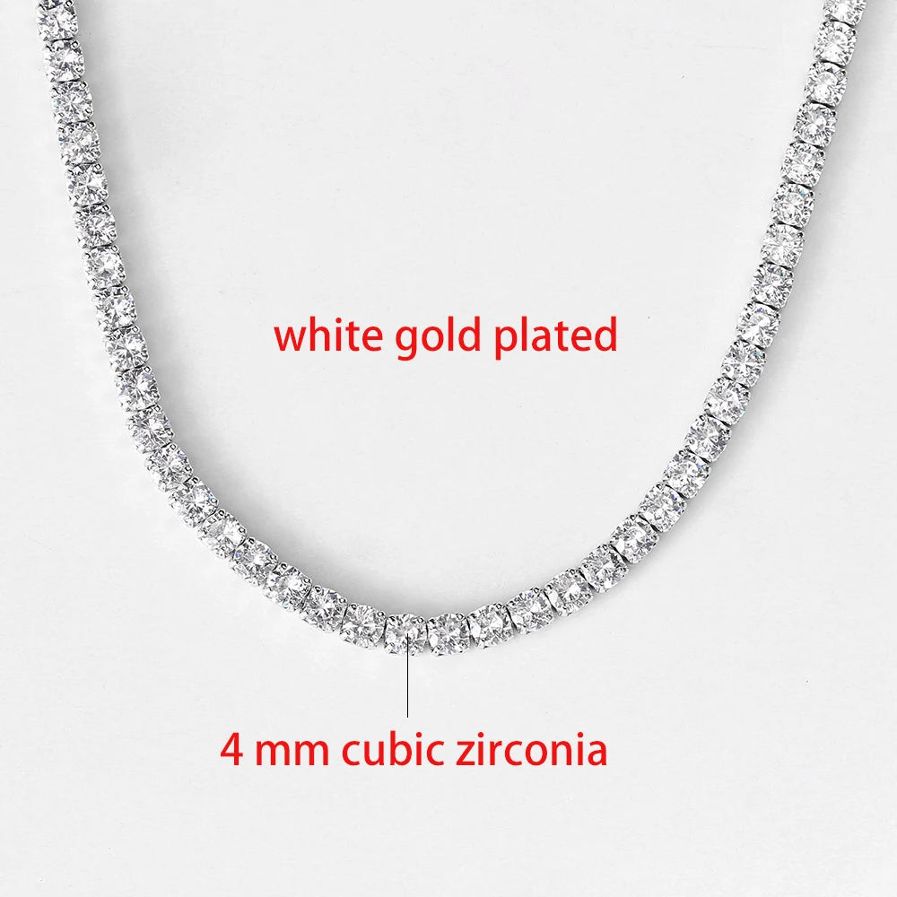 The Frostbite Choker – Iced Out CZ Tennis Chain Necklace