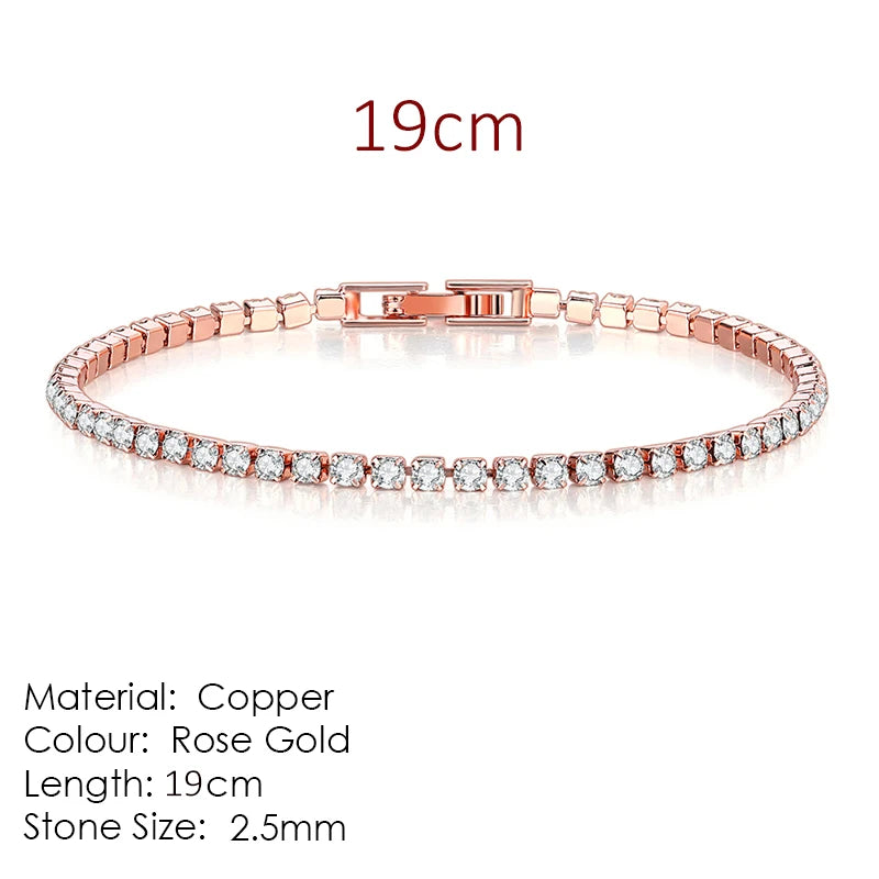 Celestique Chain – Designer Zirconia Tennis Bracelet
