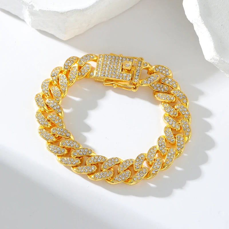 The Havoc Chain – Gold-Tone Stainless Steel Cuban Bracelet