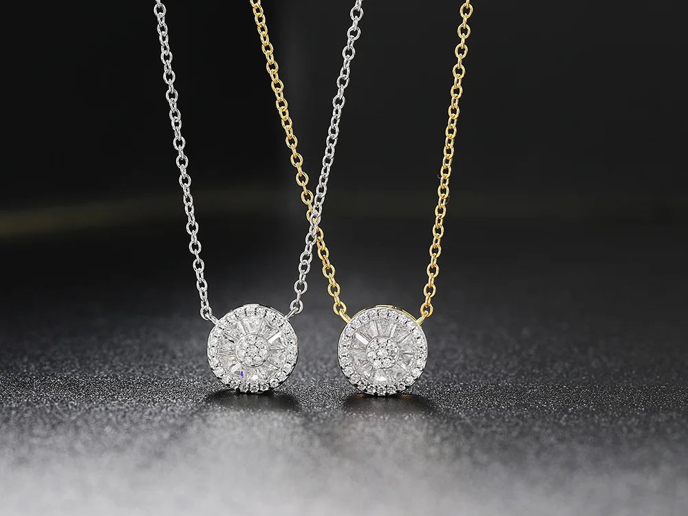 Iced Out Heart Pendant Necklace – Korean-Inspired Waterdrop Crystal Choker