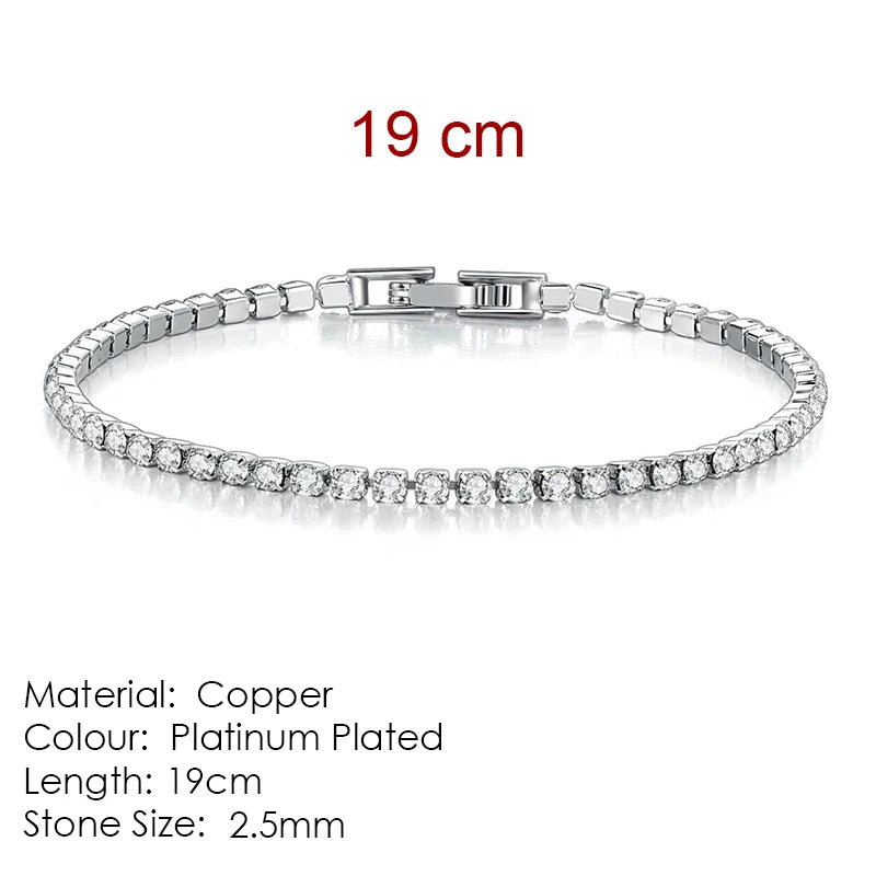 Celestique Chain – Designer Zirconia Tennis Bracelet